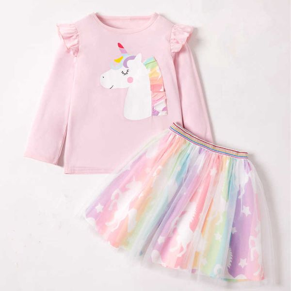 2022 spring new little girls clothing pink clothes set cartoon long sleeve t-shirt skirt 2 two piece outfits p230331, White
2022 spring new little girls clothing pink clothes set cartoon long sleeve t-shirt skirt 2 two piece outfits p230331, White