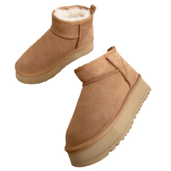 genuine leather snow boot designer fluffy snow boot winter australia platform ankle wool for woman thick bottom fashion Fur on Leather classic platform winter ankle, Black thick sole (4cm)
genuine leather snow boot designer fluffy snow boot winter australia platform ankle wool for woman thick bottom fashion Fur on Leather classic platform winter ankle, Black thick sole (4cm)