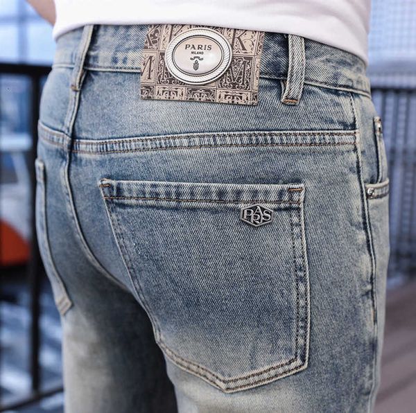 european 2023 high-end jeans men's light luxury leggings embroidered fashion label spring thin style, Blue
european 2023 high-end jeans men's light luxury leggings embroidered fashion label spring thin style, Blue