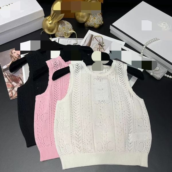 322 2023 spring brand same style sweater sleeveless crew neck pullover fashion womens clothes womens qian, White;black
322 2023 spring brand same style sweater sleeveless crew neck pullover fashion womens clothes womens qian, White;black