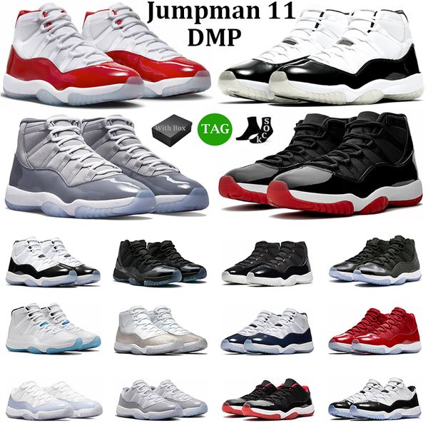 box with jumpman 11 basketball shoes men women 11s cherry dmp cool grey cap and gown bred cement grey concord mens trainers sport sneakers
box with jumpman 11 basketball shoes men women 11s cherry dmp cool grey cap and gown bred cement grey concord mens trainers sport sneakers