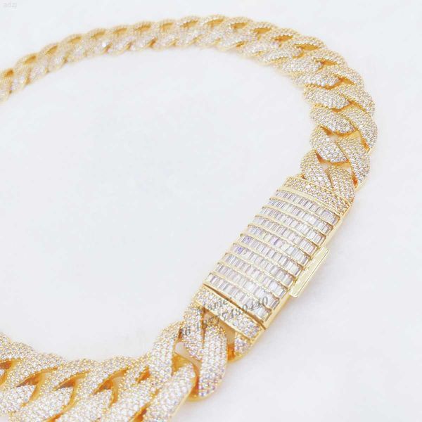 s925 hip hop cuban link chain 20mm width 4row moissanite iced out cuban link chain cuban chain necklace, Silver
s925 hip hop cuban link chain 20mm width 4row moissanite iced out cuban link chain cuban chain necklace, Silver