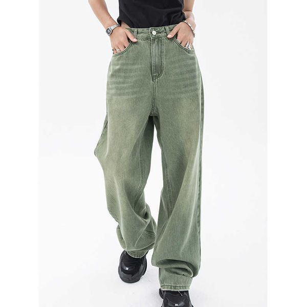 vintage green women's jeans fashion trousers streetwear high waist wide leg summer baggy casual straight mom denim pants, Blue
vintage green women's jeans fashion trousers streetwear high waist wide leg summer baggy casual straight mom denim pants, Blue