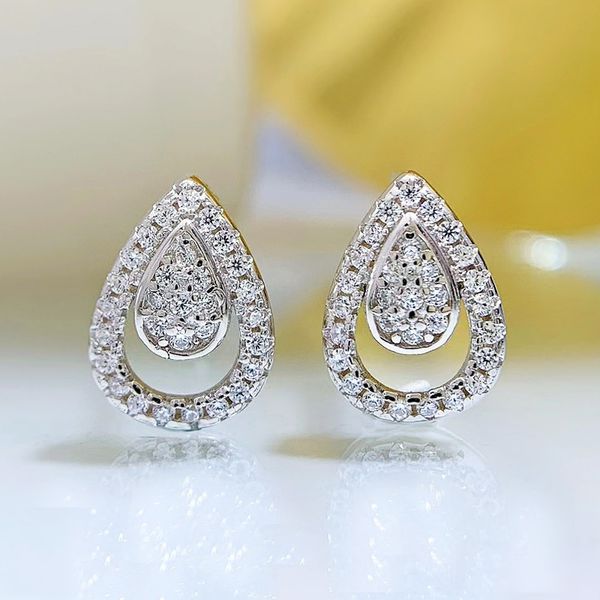 water drop diamond stud earring 100% real 925 sterling silver engagement wedding earrings for women promise party jewelry gift, Golden;silver
water drop diamond stud earring 100% real 925 sterling silver engagement wedding earrings for women promise party jewelry gift, Golden;silver