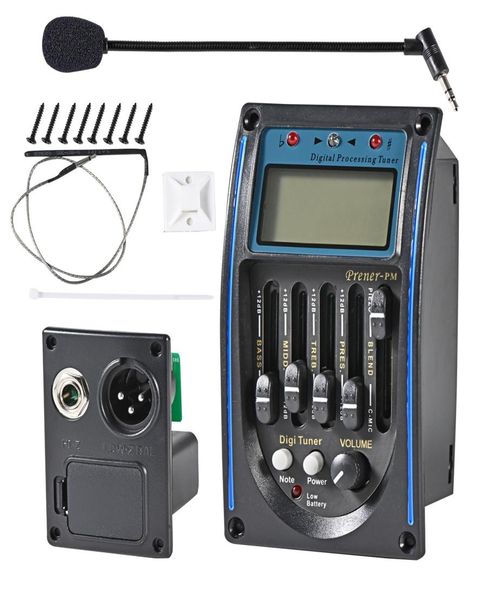 2 pcs whole acoustic guitar pickup 5 band eq equalizer guitar preamp piezo pickups tuner with mic lcd display6788532
2 pcs whole acoustic guitar pickup 5 band eq equalizer guitar preamp piezo pickups tuner with mic lcd display6788532