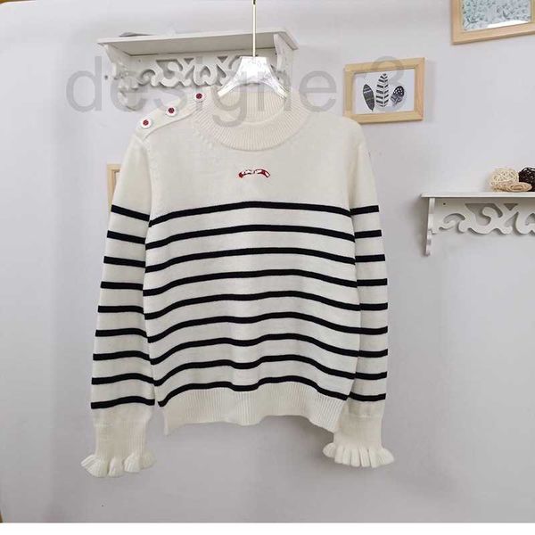 women's sweaters designer chic stripe new style collar sleeve knitted female early spring 2023 black and white striped sweater d3ti, White;black
women's sweaters designer chic stripe new style collar sleeve knitted female early spring 2023 black and white striped sweater d3ti, White;black