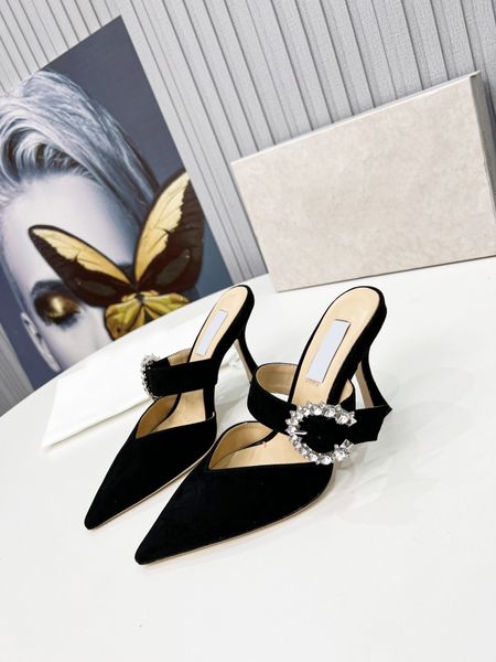 women luxurys sandals designer crystal embellished high heels shoes shiny metal leather luxury dress leather wedding shoes with box, Black
women luxurys sandals designer crystal embellished high heels shoes shiny metal leather luxury dress leather wedding shoes with box, Black