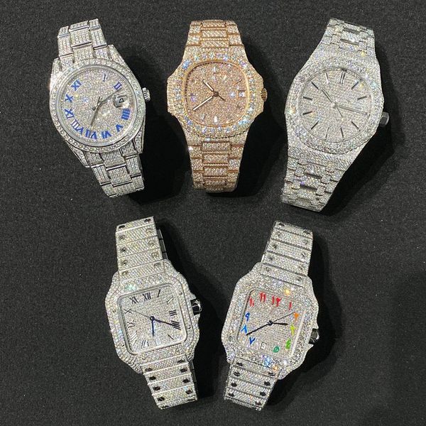 luxury mens watch for men movement watches designer watches moissanite vvs diamond man watch montre luxe iced out automatic watch women orol, Slivery;brown
luxury mens watch for men movement watches designer watches moissanite vvs diamond man watch montre luxe iced out automatic watch women orol, Slivery;brown