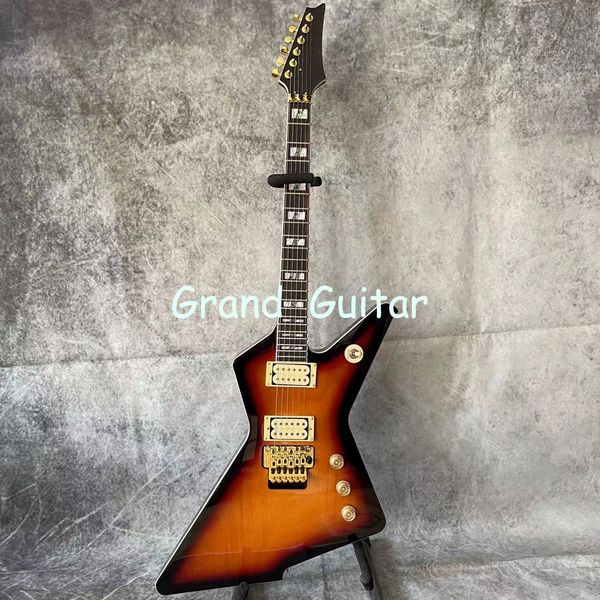 custom irregular body shape iba electric guitar ezs high gloss destroyer duplex tremolo system in sunburst color
custom irregular body shape iba electric guitar ezs high gloss destroyer duplex tremolo system in sunburst color