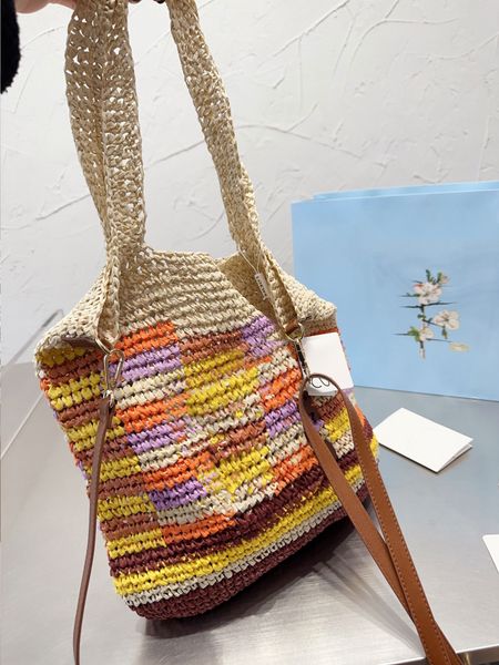 summer large capacity beach bag fashion shoulder bag color contrast woven bag straw woven bag
summer large capacity beach bag fashion shoulder bag color contrast woven bag straw woven bag