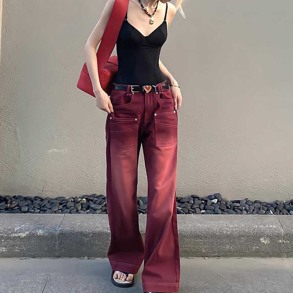 boyfriend style streetwear baggy jeans women denim trousers high waist vintage washed distressed wide leg mopping red pants, Blue
boyfriend style streetwear baggy jeans women denim trousers high waist vintage washed distressed wide leg mopping red pants, Blue