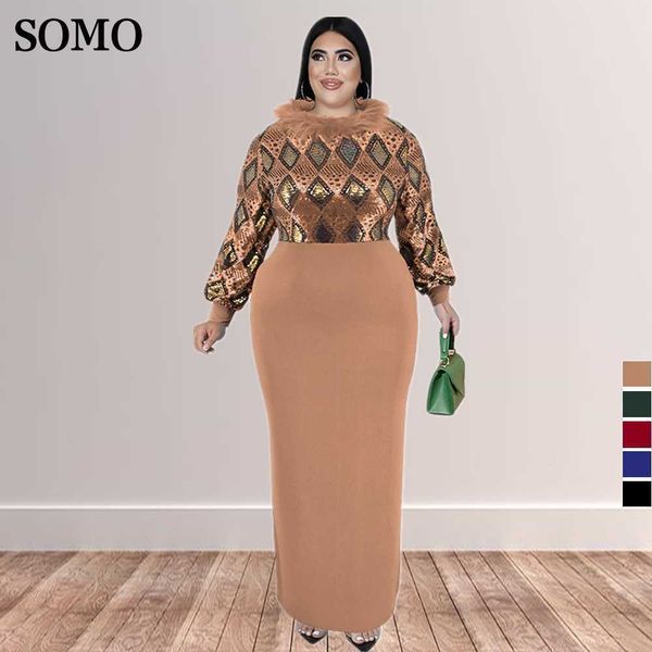 elegant luxury autumn women evening dresses fur collar long sleeve plus size patchwork maxi dress wholesale dropshipping, Black
elegant luxury autumn women evening dresses fur collar long sleeve plus size patchwork maxi dress wholesale dropshipping, Black