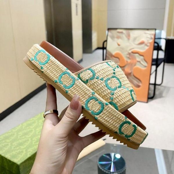 2023 platform slide women slippers designer wedge pattern embroidery g letters beach casual slides flip flops ladies platform thick bottom w, Black
2023 platform slide women slippers designer wedge pattern embroidery g letters beach casual slides flip flops ladies platform thick bottom w, Black