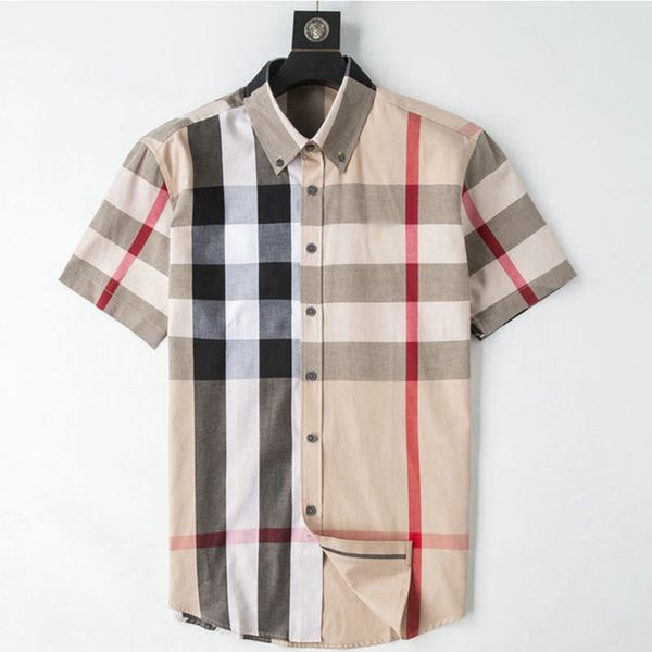 luxury designer mens casual shirt burrerys mens classic mix and match checker print fashion brand spring summer polo neck short sleeve embro, White;black
luxury designer mens casual shirt burrerys mens classic mix and match checker print fashion brand spring summer polo neck short sleeve embro, White;black