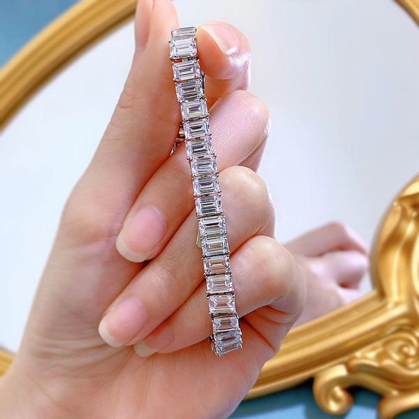 lovers emerald cut diamond bangle bracelet 100% real 925 sterling silver wedding bracelets for women promise party jewelry gift, Golden;silver
lovers emerald cut diamond bangle bracelet 100% real 925 sterling silver wedding bracelets for women promise party jewelry gift, Golden;silver