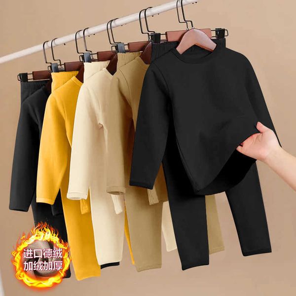 2022 children's thermal underwear suit boys and girls thick with pants pajamas solid color soft home clothes 1 to 12 years old p230331, White
2022 children's thermal underwear suit boys and girls thick with pants pajamas solid color soft home clothes 1 to 12 years old p230331, White