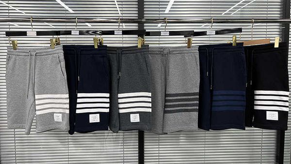 men's and women's shorts in 2023 summer new fashion designer brand thom yarn-dyed basic four bar terry fabric loop cotton guard pa, White;black
men's and women's shorts in 2023 summer new fashion designer brand thom yarn-dyed basic four bar terry fabric loop cotton guard pa, White;black