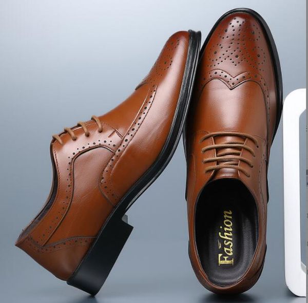 handcrafted mens oxford shoes genuine calfskin leather brogue dress shoes classic business formal shoes man, Black
handcrafted mens oxford shoes genuine calfskin leather brogue dress shoes classic business formal shoes man, Black