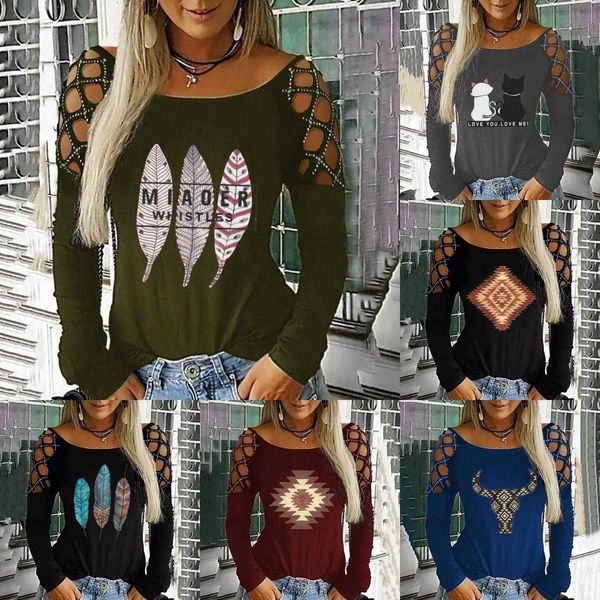 autumn rhinestone shirts hollow retro printed casual women long sleeve, White
autumn rhinestone shirts hollow retro printed casual women long sleeve, White