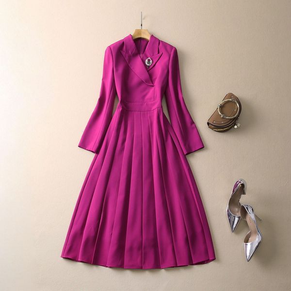 casual dresses european and american women's clothes 2023 spring new beaded brooch long sleeve purple fashion pleated dress xxl, Black;gray
casual dresses european and american women's clothes 2023 spring new beaded brooch long sleeve purple fashion pleated dress xxl, Black;gray