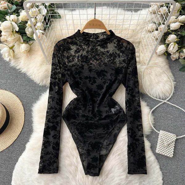 nxy fashion flocking floral bodysuit female long sleeves transparent chic jumpsuits streetwear beach bodysuits 230328, Black;white
nxy fashion flocking floral bodysuit female long sleeves transparent chic jumpsuits streetwear beach bodysuits 230328, Black;white