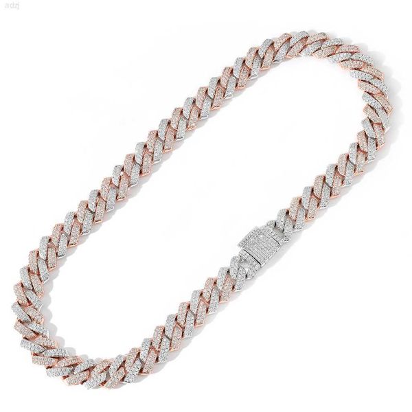 super september fashion chains necklace 10mm multi-plating white rose gold cuban link chain hip hop necklace cz diamond cuban chain, Silver
super september fashion chains necklace 10mm multi-plating white rose gold cuban link chain hip hop necklace cz diamond cuban chain, Silver
