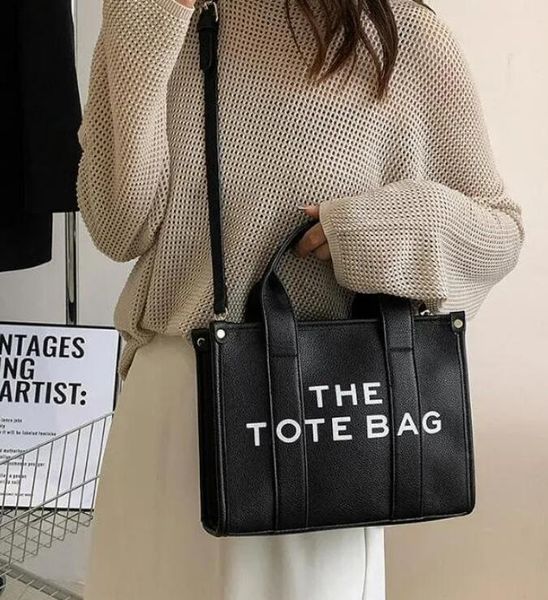 luxury the tote bag designer women large canvas leather crossbody shoulder handbags with strap black pink totes bags handbag marc j009, Black;red
luxury the tote bag designer women large canvas leather crossbody shoulder handbags with strap black pink totes bags handbag marc j009, Black;red