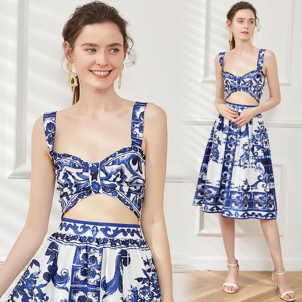 retro floral two piece birthday outfit summer designer sets 2023 women print suspender and midi 2 piece beach dress vacation outfit slim fi, White
retro floral two piece birthday outfit summer designer sets 2023 women print suspender and midi 2 piece beach dress vacation outfit slim fi, White