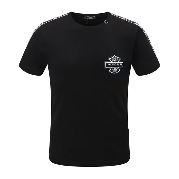 plein-plein t shirt mens metal letters embroidered european fashion streetwear trend round neck pullover 43, White;black
plein-plein t shirt mens metal letters embroidered european fashion streetwear trend round neck pullover 43, White;black