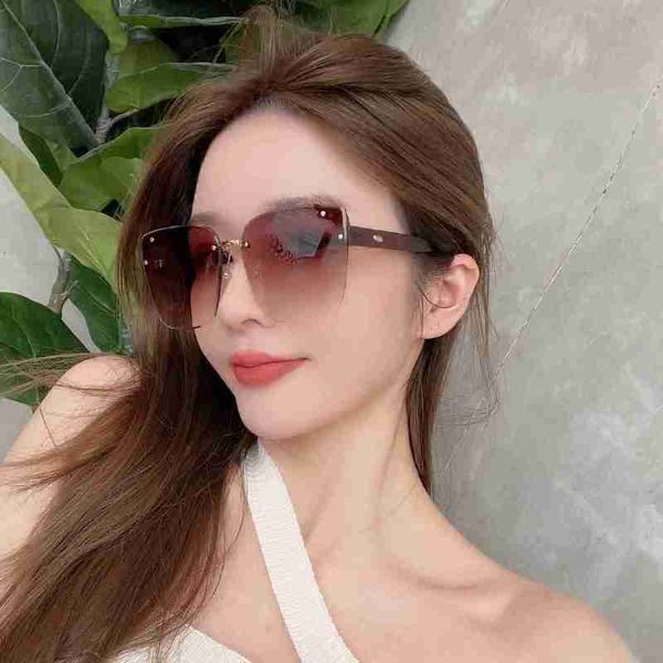 sunglasses designer fashion trimmed nylon hd women's frameless square gradient chic 488c, White;black
sunglasses designer fashion trimmed nylon hd women's frameless square gradient chic 488c, White;black