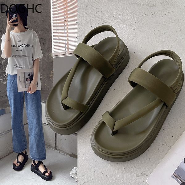 sandals thick-soled sandals women's fashion all-match elastic cloth flip-flops thick-soled beach roman shoes leather gladiator 230403, Black
sandals thick-soled sandals women's fashion all-match elastic cloth flip-flops thick-soled beach roman shoes leather gladiator 230403, Black