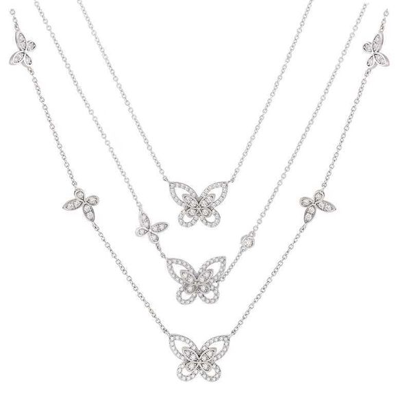 zircon butterfly pendant necklace collarbone chain female designer engagement jewelry, Silver
zircon butterfly pendant necklace collarbone chain female designer engagement jewelry, Silver