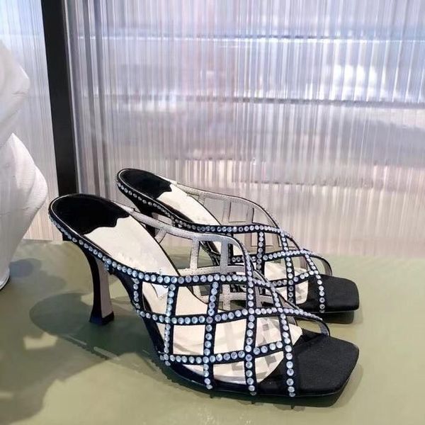 shoes designer sandals woman designer slippers classic rhinestone leather heel 6.5 8.5cm 35-39 original box shoes slipper heels for women sa, Black
shoes designer sandals woman designer slippers classic rhinestone leather heel 6.5 8.5cm 35-39 original box shoes slipper heels for women sa, Black