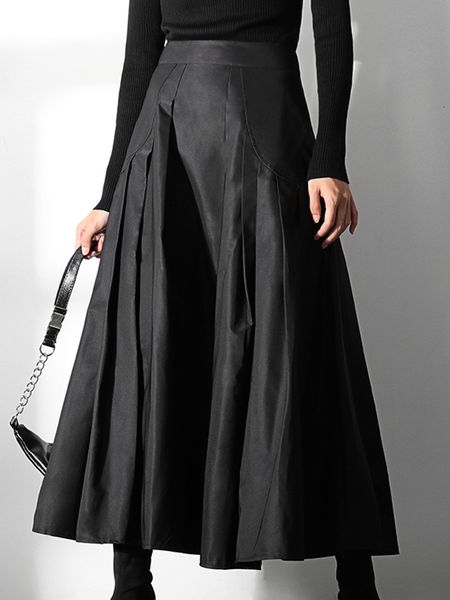skirts women's track fashion spring/summer designer a-line black leather women's high waist long leather tb2492 230403
skirts women's track fashion spring/summer designer a-line black leather women's high waist long leather tb2492 230403