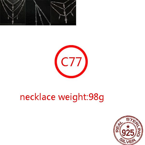 c77 s925 sterling silver necklace personalized fashion punk hip hop style jewelry triple chain sacred sword set diamond letter shape gift fo
c77 s925 sterling silver necklace personalized fashion punk hip hop style jewelry triple chain sacred sword set diamond letter shape gift fo