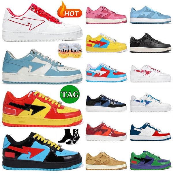 shoes sta bapestaly women leather bapely sk8 running ape designer men 2023 sneakers patent new white fashion red blue abc camo pink platefor, Black
shoes sta bapestaly women leather bapely sk8 running ape designer men 2023 sneakers patent new white fashion red blue abc camo pink platefor, Black