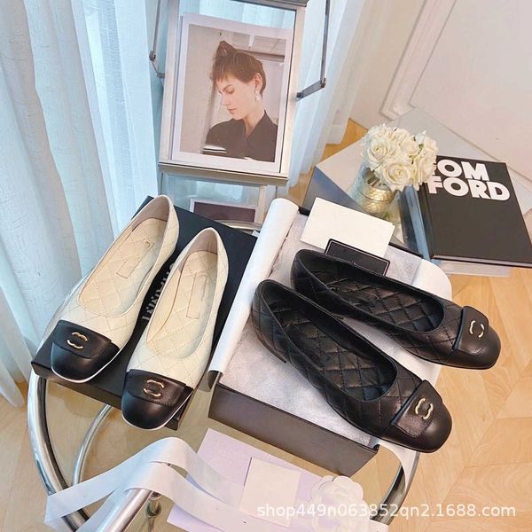 designer sandal shoes channel women small lattice shallow ballet shoes summer new color matching series reversible sewing with skirt women&#, Black
designer sandal shoes channel women small lattice shallow ballet shoes summer new color matching series reversible sewing with skirt women&#, Black