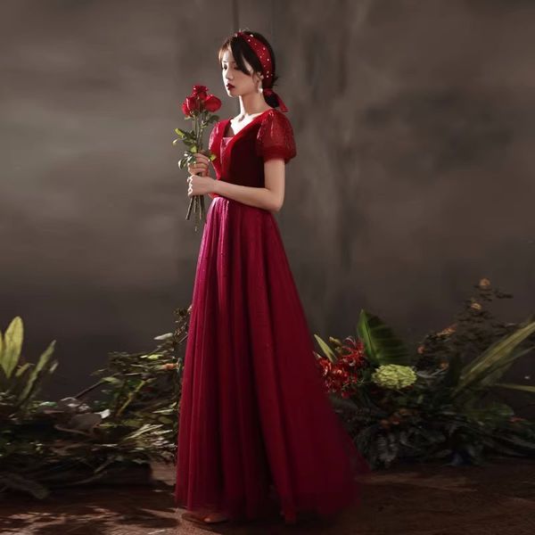vintage evening dresses velvet with tulle long prom gowns 2023 latest party dresses, Black;red
vintage evening dresses velvet with tulle long prom gowns 2023 latest party dresses, Black;red