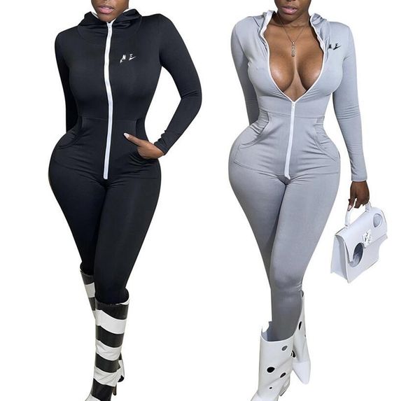 women's rompers long sleeve bodycon zipper hooded cardigan jumpsuits women's clothing, Black;white
women's rompers long sleeve bodycon zipper hooded cardigan jumpsuits women's clothing, Black;white