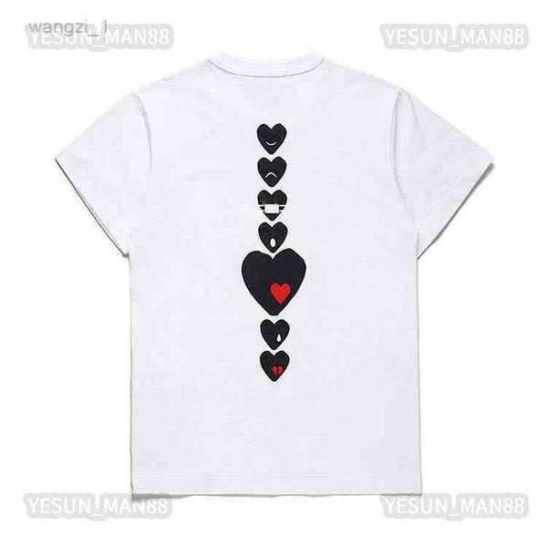 men's t-shirts designer mens play t shirt white eyes big red peach embroidery printed commes casual fashion women s high quanlity tees, White;black
men's t-shirts designer mens play t shirt white eyes big red peach embroidery printed commes casual fashion women s high quanlity tees, White;black