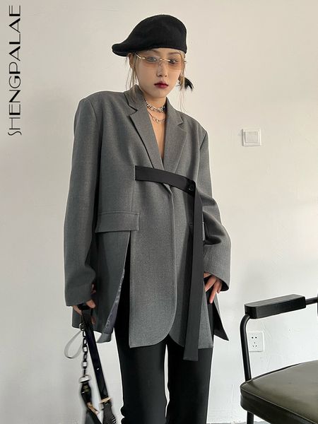 women's suits blazers shengpaiae lace slotted collar long sleeve solid minimalist suit for women autunmn female fashion trend clothing, White;black
women's suits blazers shengpaiae lace slotted collar long sleeve solid minimalist suit for women autunmn female fashion trend clothing, White;black