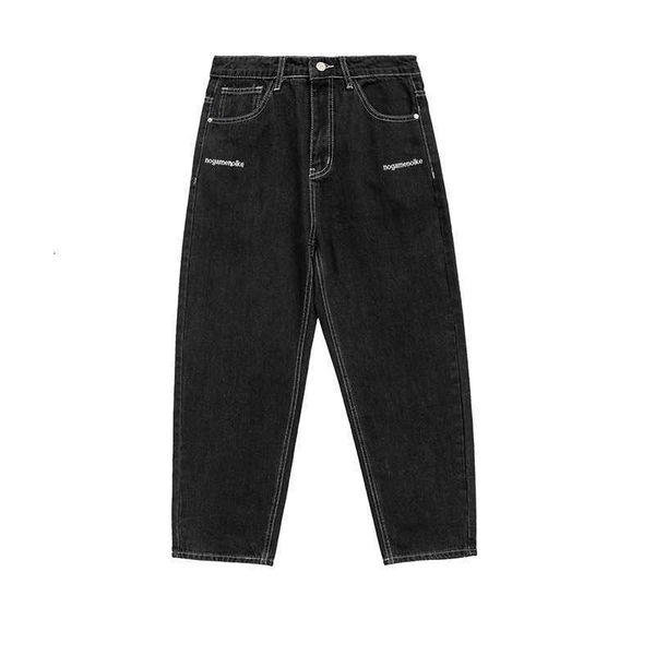 forn3 2023 spring new basic wash straight leg embroidered letter jeans men regular dark, Blue
forn3 2023 spring new basic wash straight leg embroidered letter jeans men regular dark, Blue