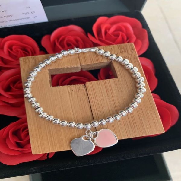 fashion t jewelry women strands beaded bracelet forever love enamel blue heart charms pulsera bracelets designer 2 mini hearts tag pendant f, Black
fashion t jewelry women strands beaded bracelet forever love enamel blue heart charms pulsera bracelets designer 2 mini hearts tag pendant f, Black