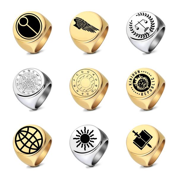 new titanium stainless steel square finger ring sun wing basketball lion anit rust silver gold color rings for men hip hop punk rock birthda
new titanium stainless steel square finger ring sun wing basketball lion anit rust silver gold color rings for men hip hop punk rock birthda