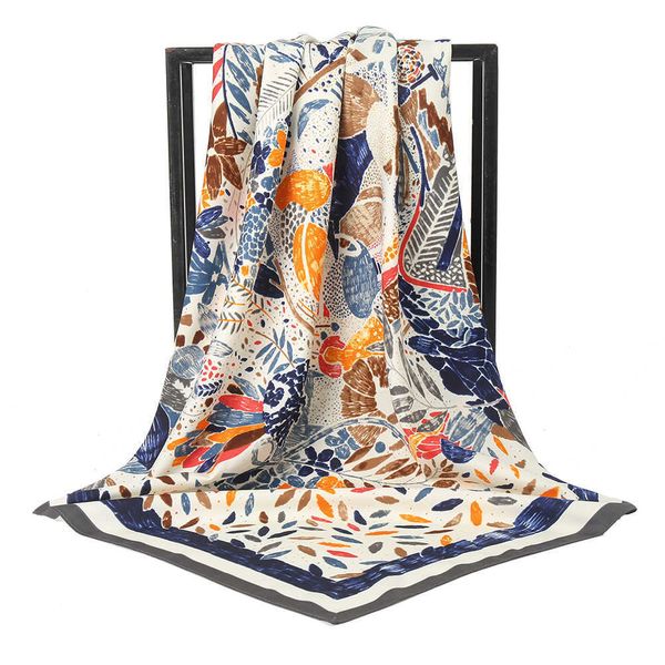 sarongs scarf women luxury fashion silk square scarf for women 90*90cm neck hair tie band bag warp soft neckerchief hijab female foulard p23, Blue;gray
sarongs scarf women luxury fashion silk square scarf for women 90*90cm neck hair tie band bag warp soft neckerchief hijab female foulard p23, Blue;gray
