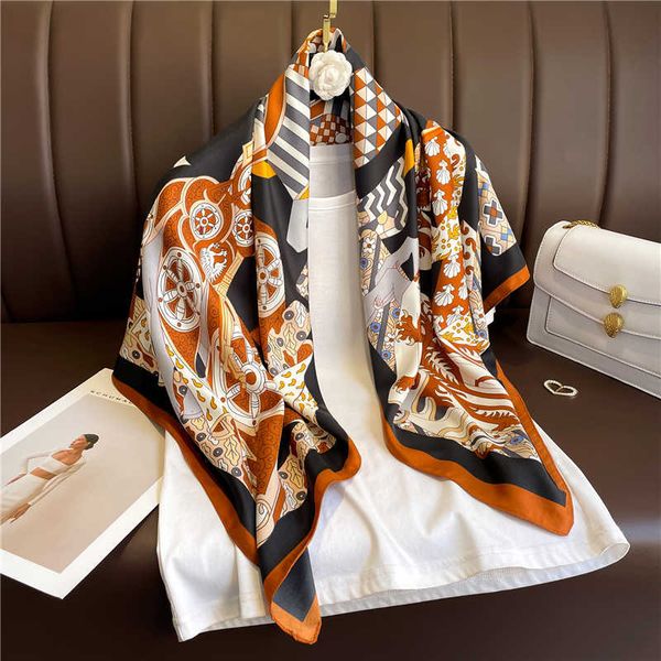 sarongs 90cm twill silk square scarf hijab women fashion headband bandana muslim head scarves wrap spring shawl female foulard echarpe p2303, Blue;gray
sarongs 90cm twill silk square scarf hijab women fashion headband bandana muslim head scarves wrap spring shawl female foulard echarpe p2303, Blue;gray