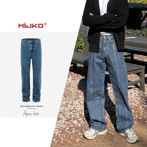 mijko men's wear women's pengiri fashion and straight high street washed blue used jeans
mijko men's wear women's pengiri fashion and straight high street washed blue used jeans