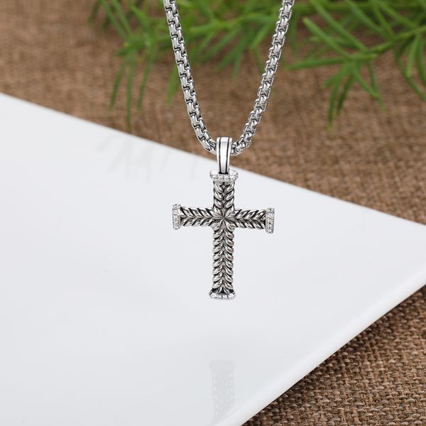 cross necklace pendant men's fashion necklace set zirconia jewelry diamond necklace, Silver
cross necklace pendant men's fashion necklace set zirconia jewelry diamond necklace, Silver