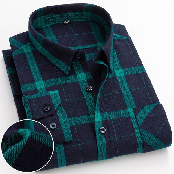 men's casual shirts spring autumn 100 cotton flannel plaid mens long sleeve regular fit home dress for man clothes 6xl 5xl 230403, White;black
men's casual shirts spring autumn 100 cotton flannel plaid mens long sleeve regular fit home dress for man clothes 6xl 5xl 230403, White;black