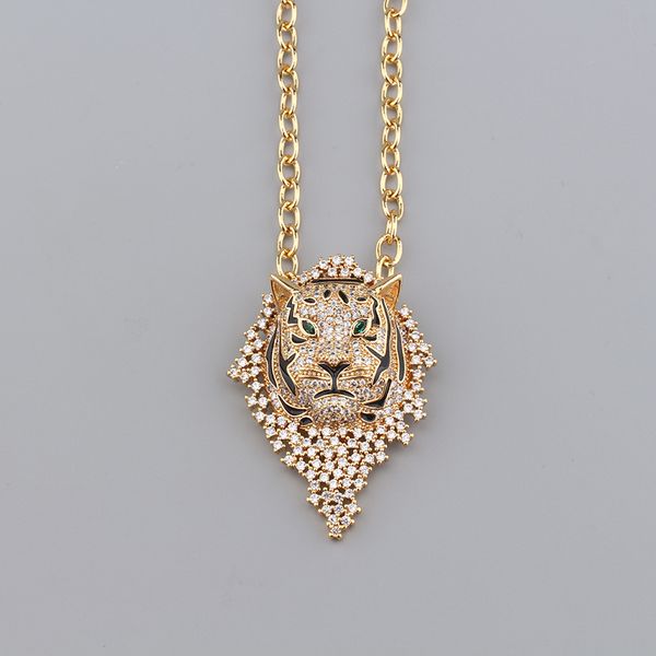 gold silver tiger animal diamond chains luxury pendant necklace women men designer jewelry necklaces fashion party christmas wedding gifts b
gold silver tiger animal diamond chains luxury pendant necklace women men designer jewelry necklaces fashion party christmas wedding gifts b